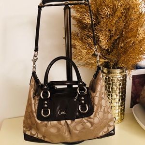 SOLD COACH ASHLEY SIGNATURE SATCHEL CONVERTIBLE